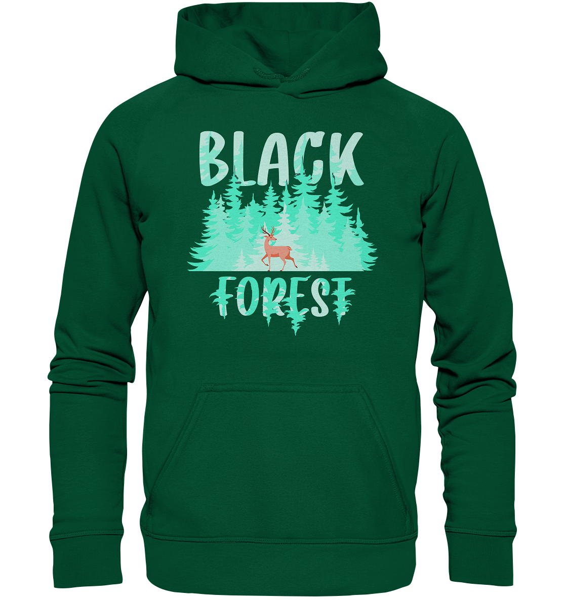 Black In The Forest | Organic Hoodie