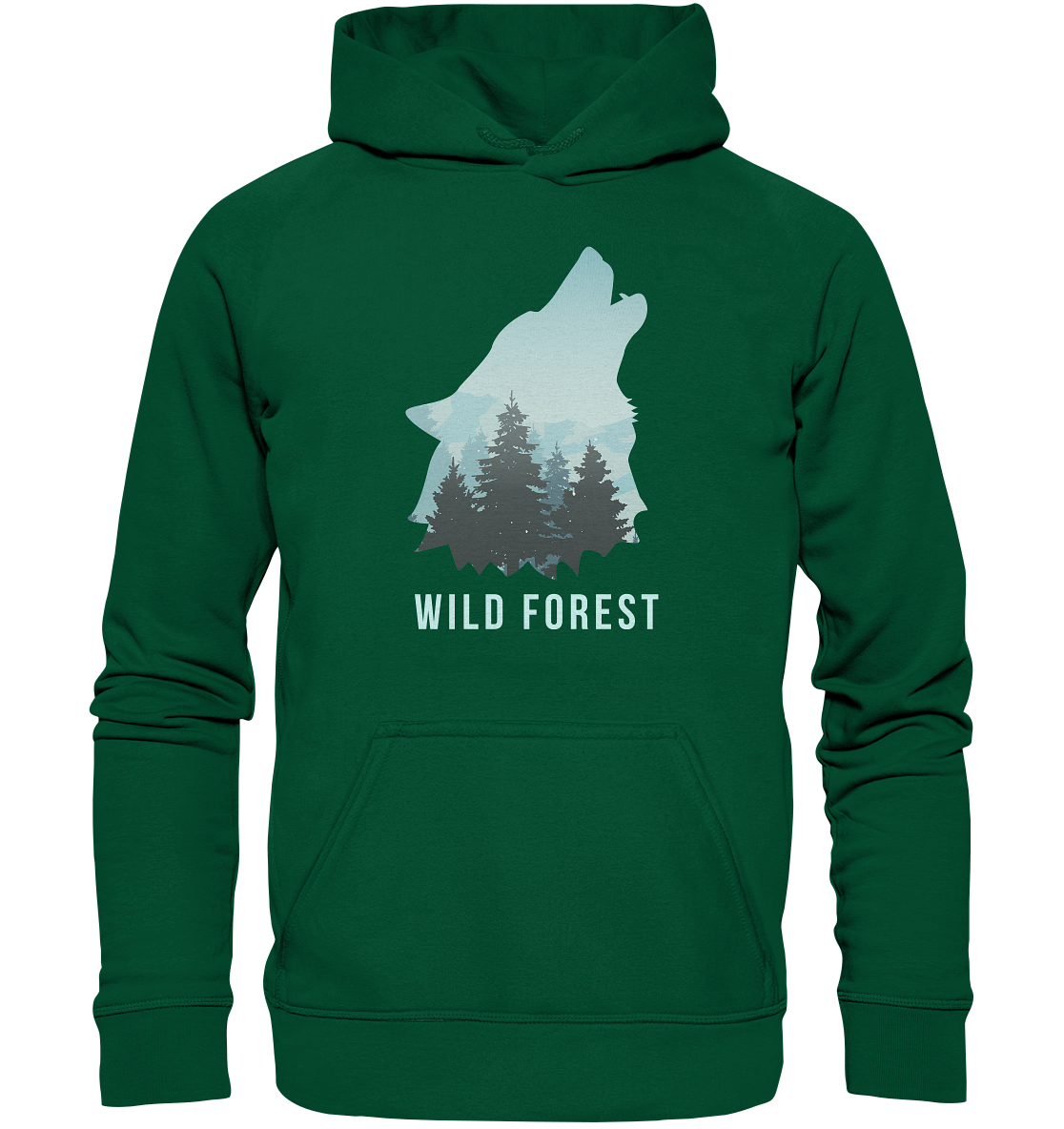 Wild Forest Wolf | Organic Hoodie