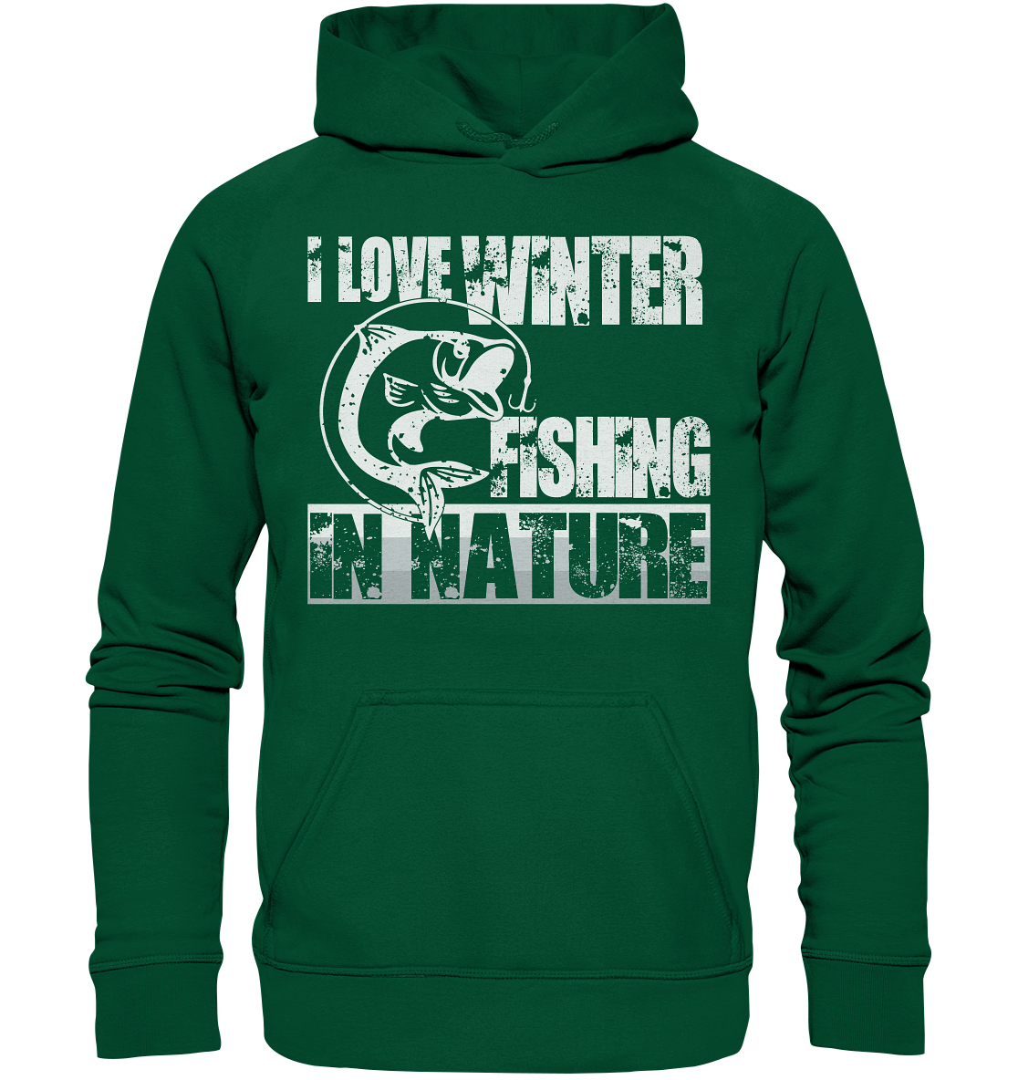 I Love Winter Fishing In Nature | Unisex Hoodie