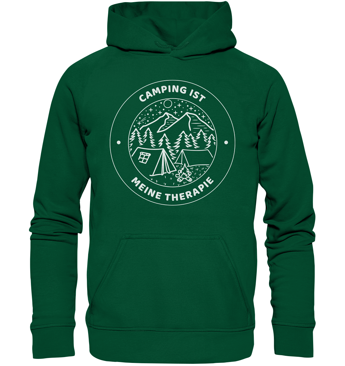 Camping ist meine Therapie | Organic Hoodie