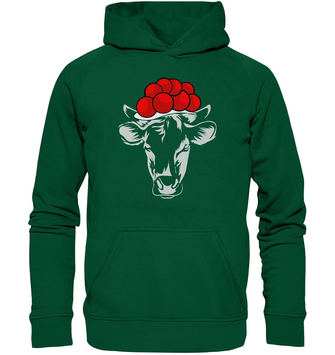 Kuh mit Bollenhut | Organic Hoodie