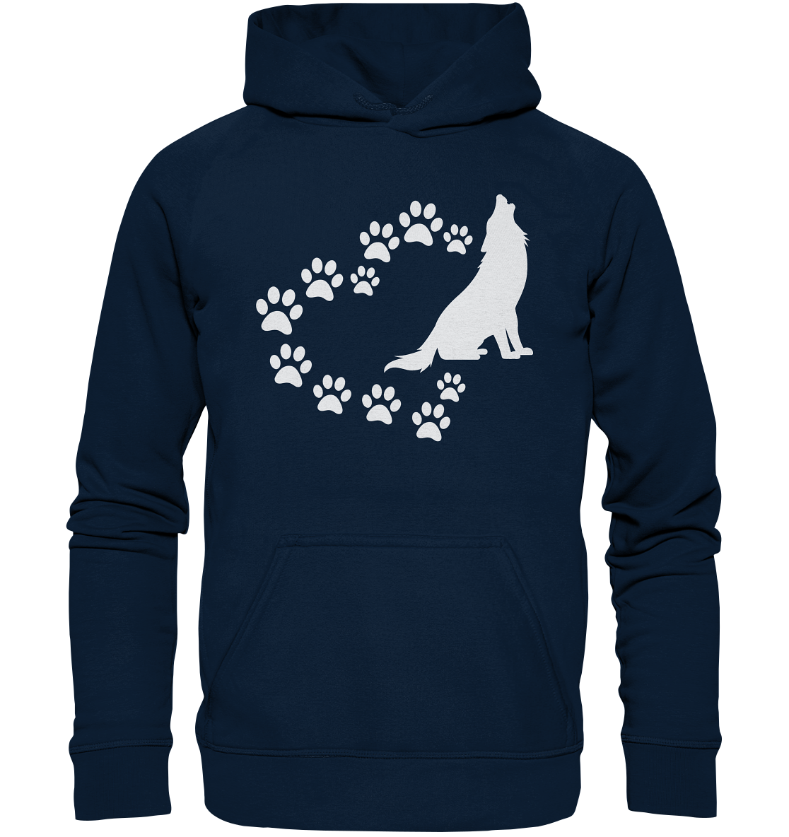 Herz mit Wolf | Unisex Hoodie - Basic Unisex Hoodie