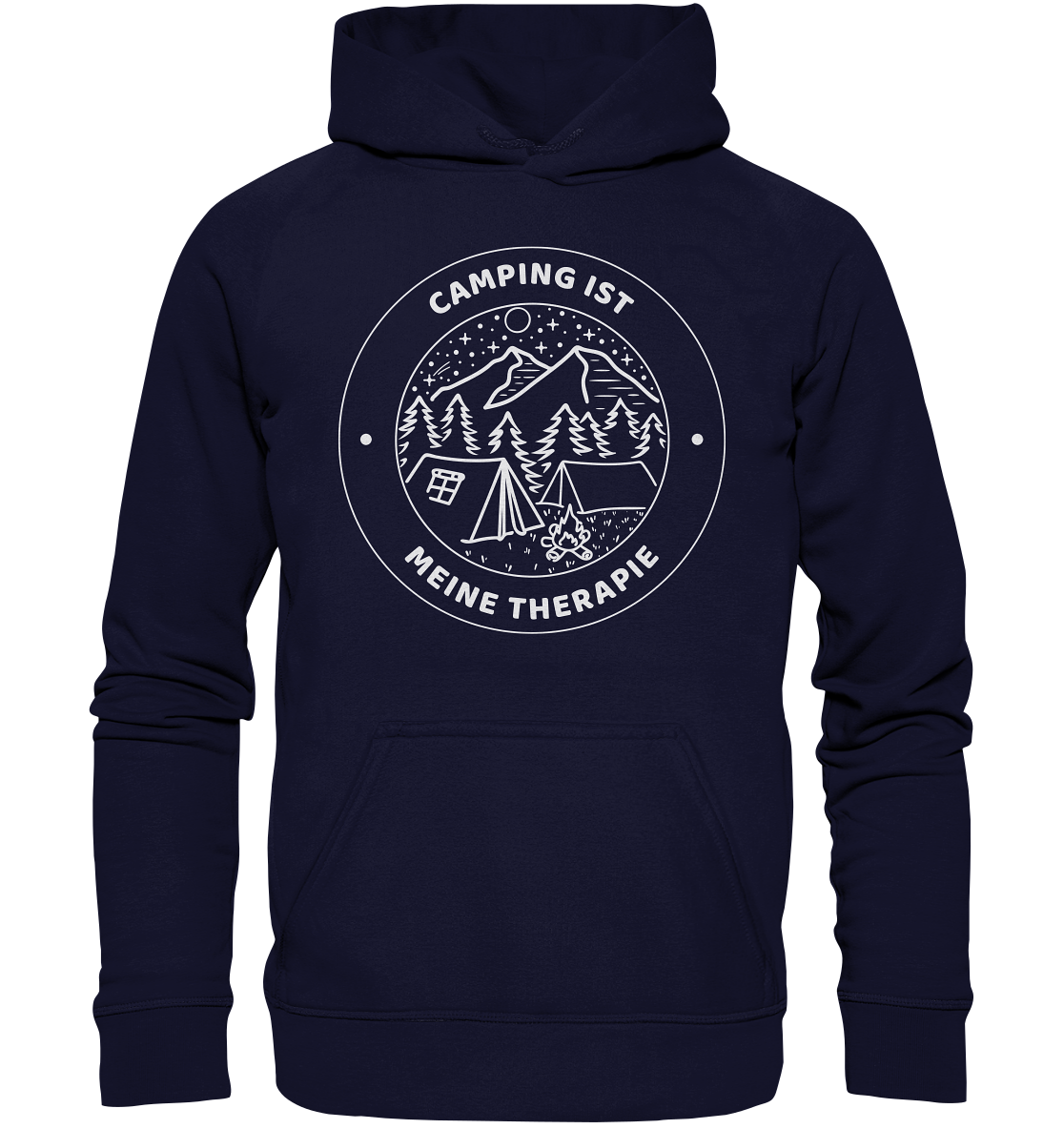 Camping ist meine Therapie | Organic Hoodie
