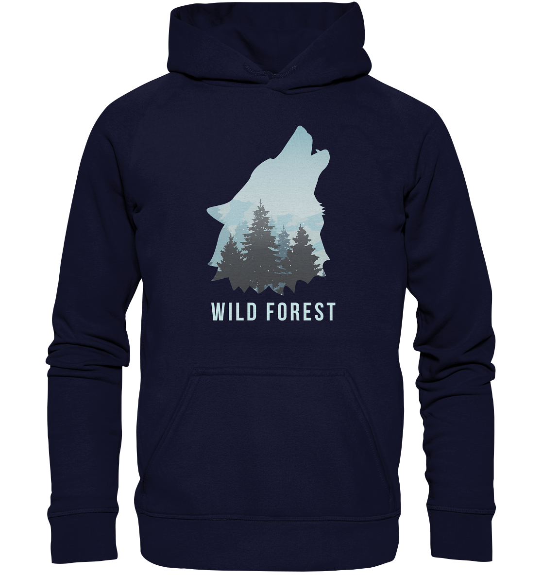 Wild Forest Wolf | Organic Hoodie