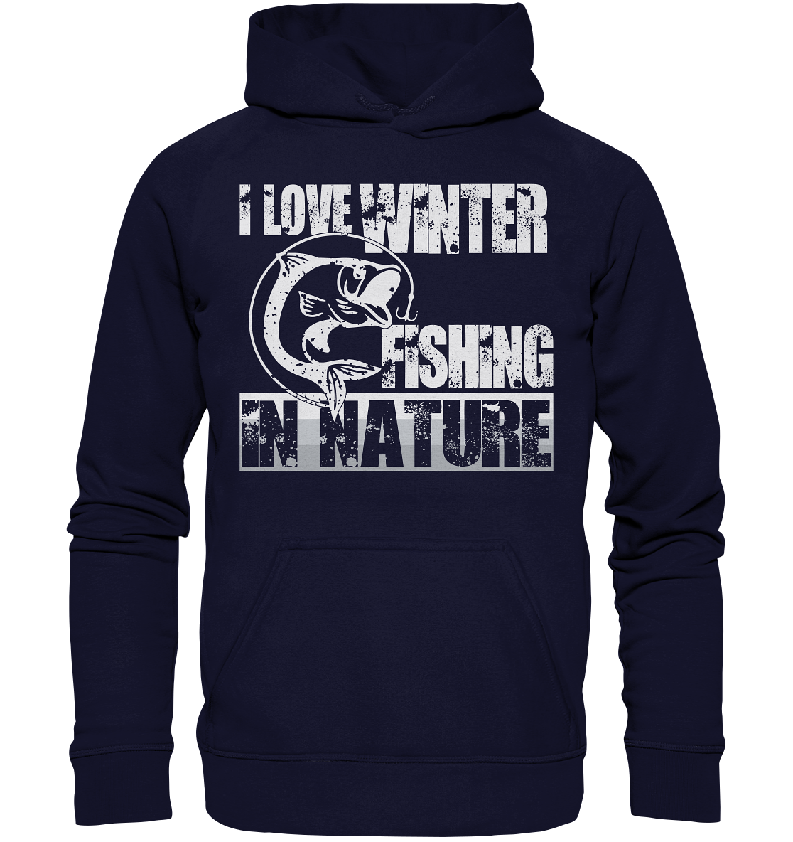 I Love Winter Fishing In Nature | Unisex Hoodie