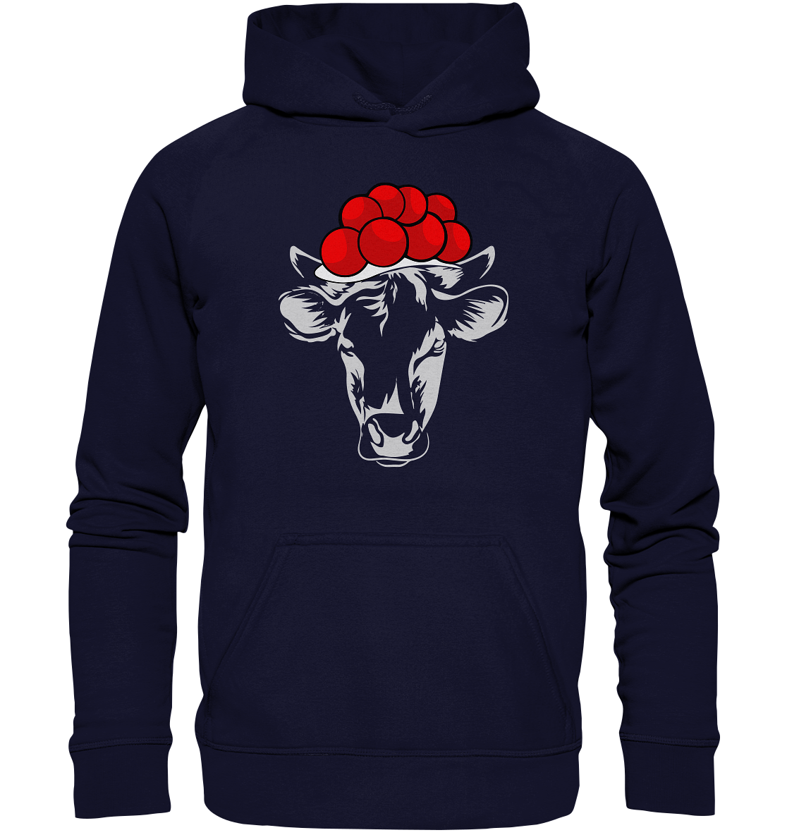 Kuh mit Bollenhut | Organic Hoodie