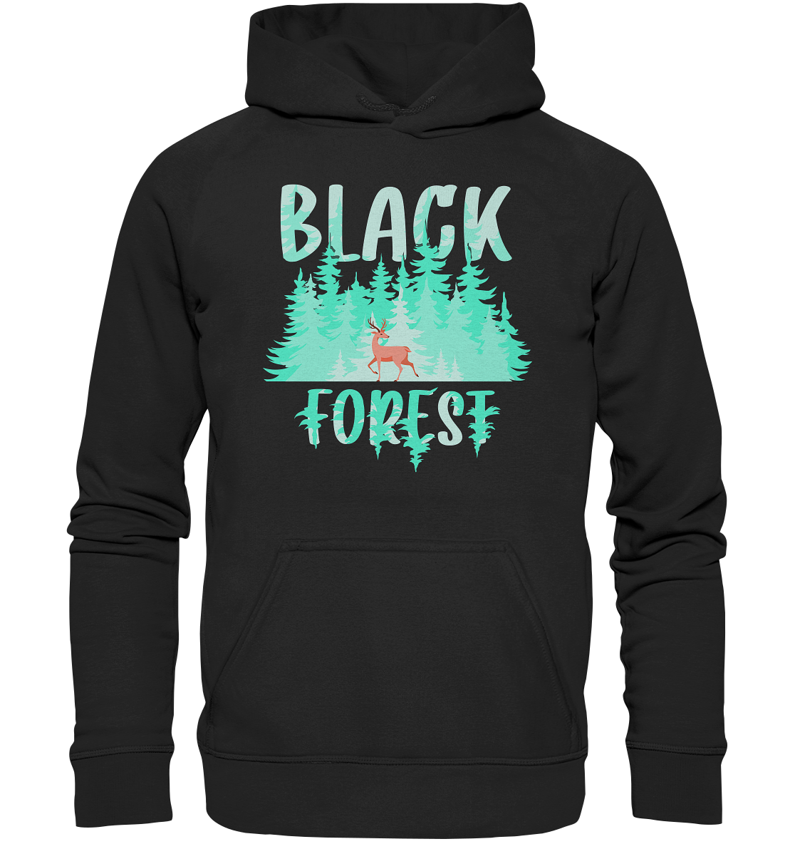 Black In The Forest | Organic Hoodie