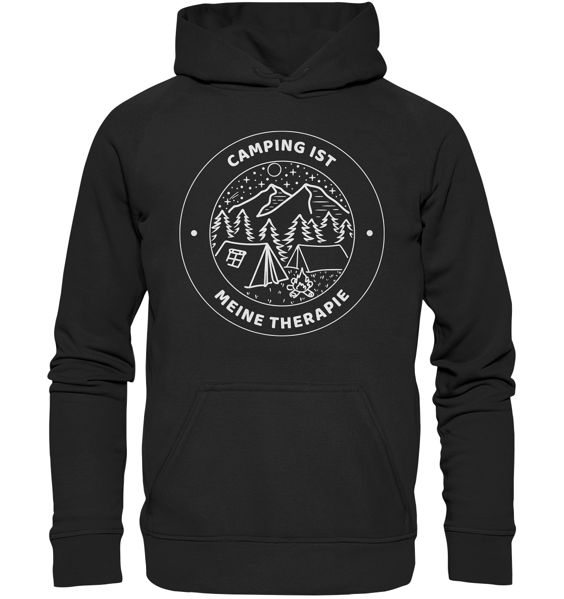 Camping ist meine Therapie | Organic Hoodie