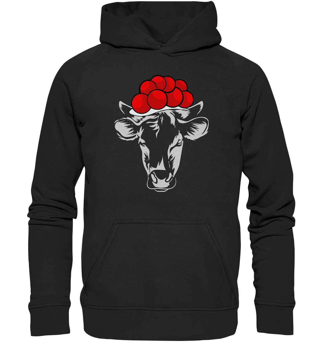 Kuh mit Bollenhut | Organic Hoodie