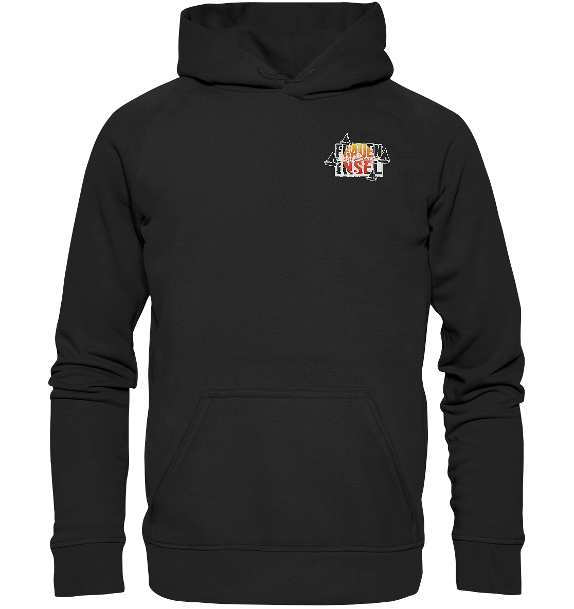Fraueninsel Chiemsee | Organic Hoodie Front- & Rückendruck