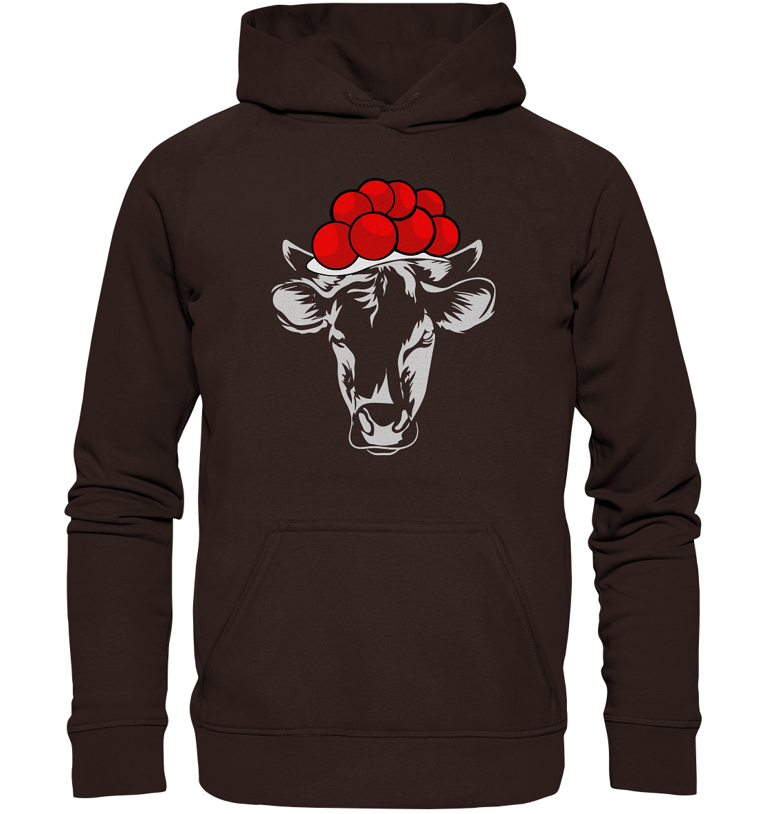 Kuh mit Bollenhut | Organic Hoodie