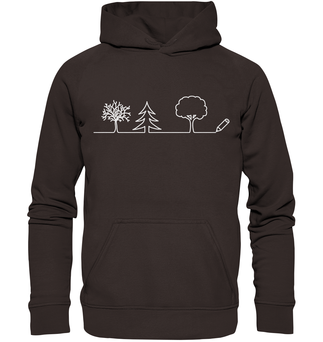 Bäume zeichnen | Organic Hoodie