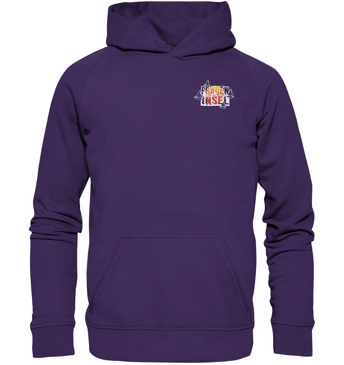 Fraueninsel Chiemsee | Organic Hoodie Front- & Rückendruck
