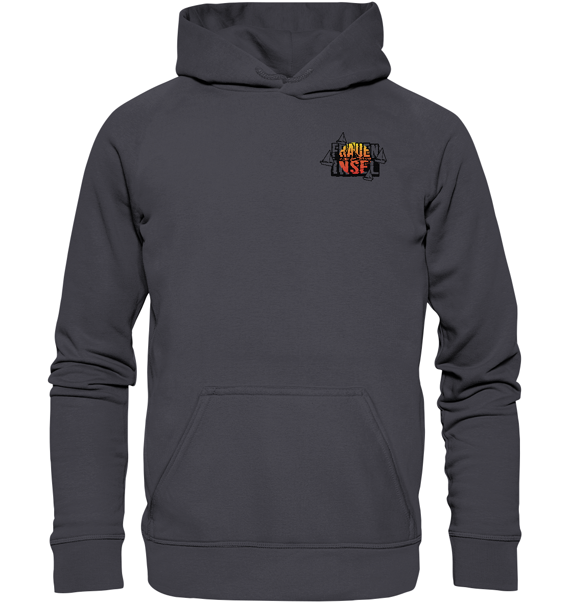 Fraueninsel Chiemsee | Organic Hoodie Front- & Rückendruck