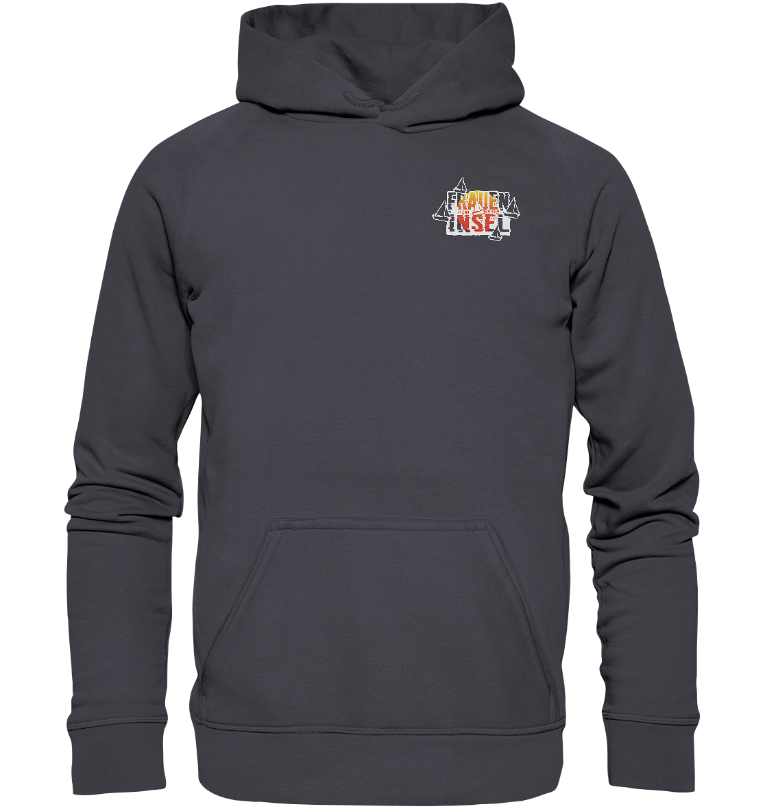 Fraueninsel Chiemsee | Organic Hoodie Front- & Rückendruck