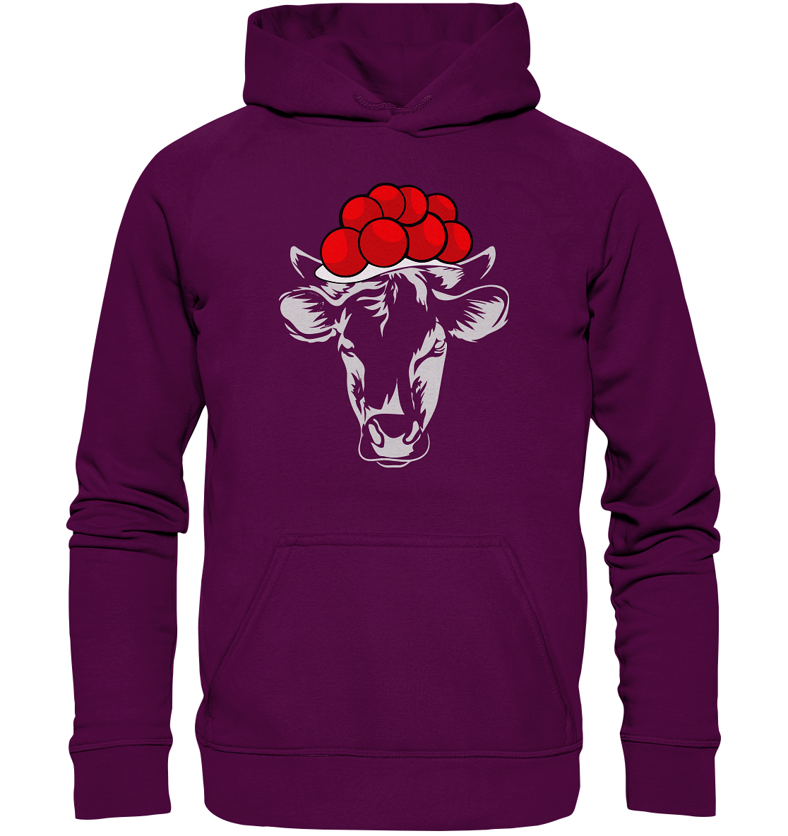 Kuh mit Bollenhut | Organic Hoodie
