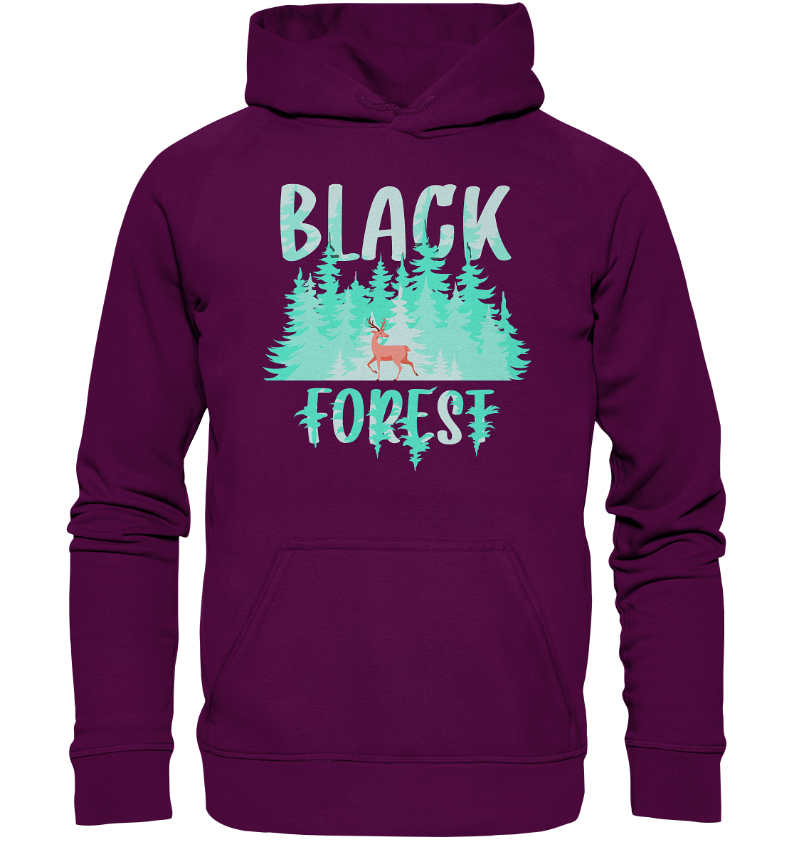 Black In The Forest | Organic Hoodie