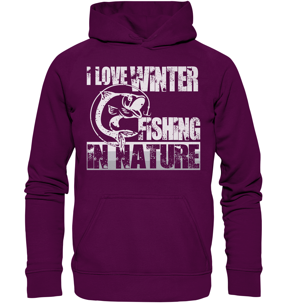 I Love Winter Fishing In Nature | Unisex Hoodie