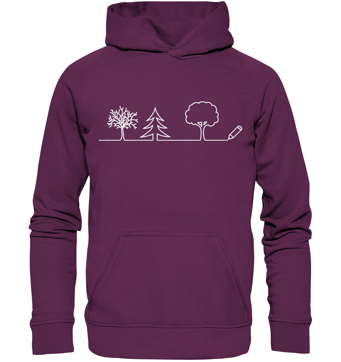 Bäume zeichnen | Organic Hoodie