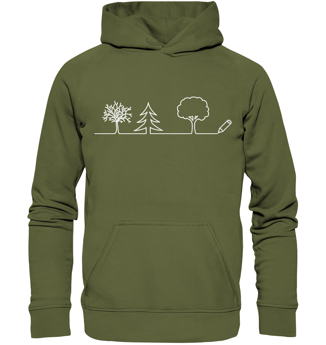 Bäume zeichnen | Organic Hoodie