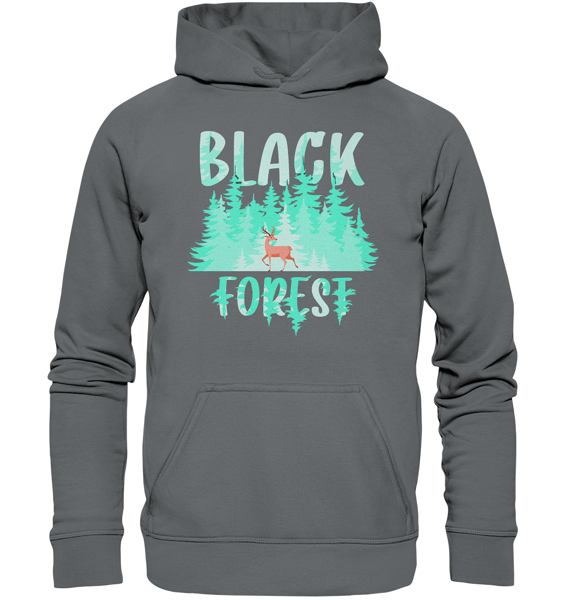 Black In The Forest | Organic Hoodie