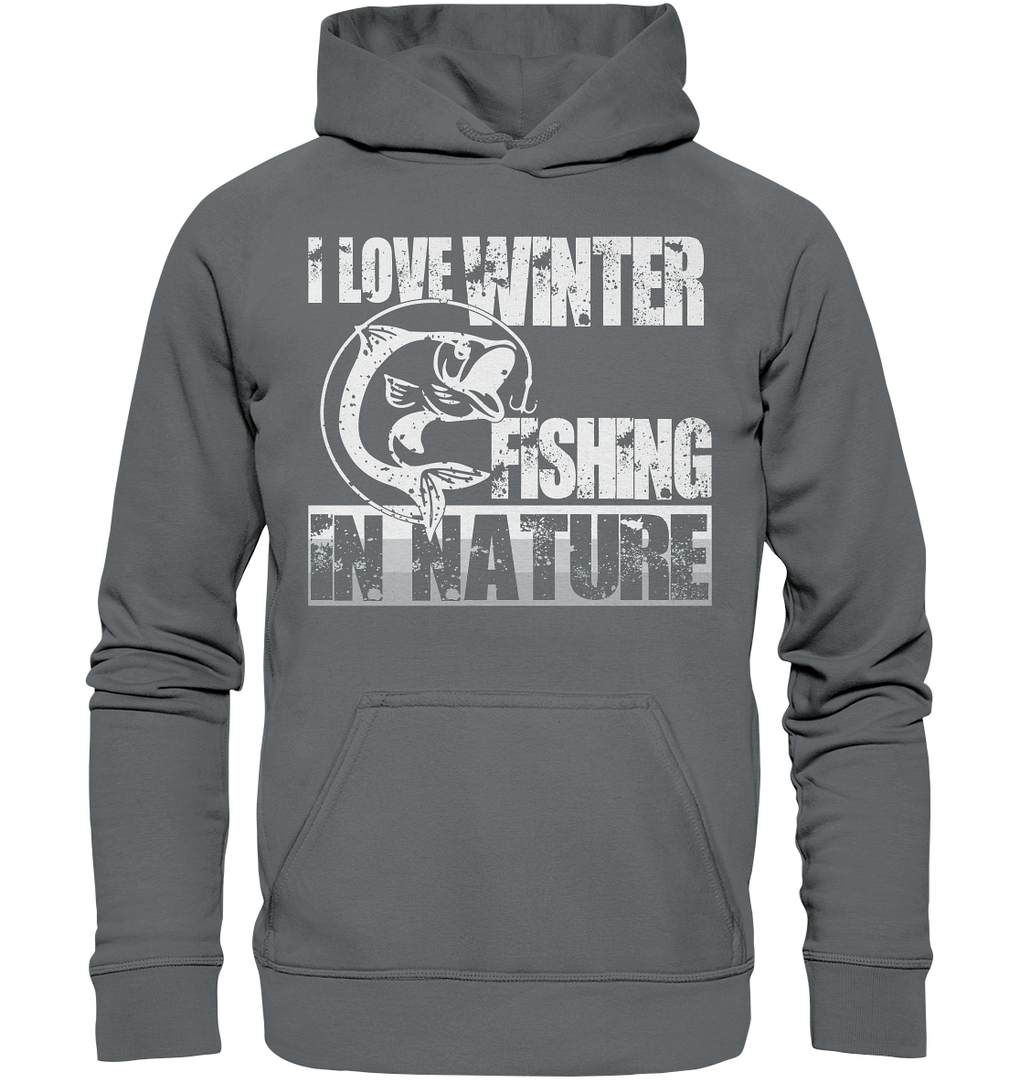 I Love Winter Fishing In Nature | Unisex Hoodie