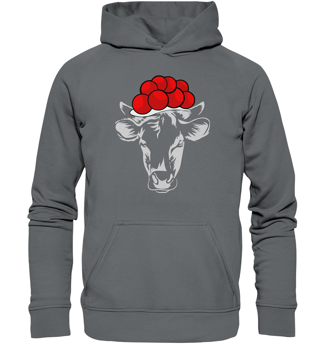 Kuh mit Bollenhut | Organic Hoodie