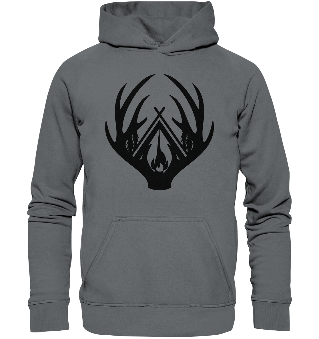 Camping Hirschgeweih | Premium Hoodie