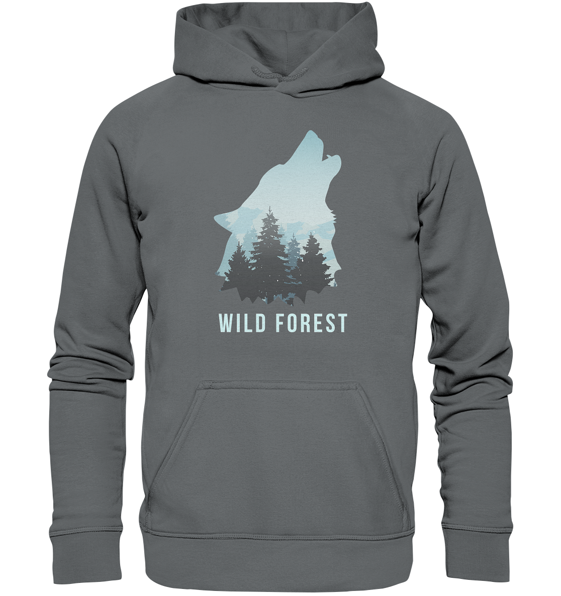 Wild Forest Wolf | Organic Hoodie