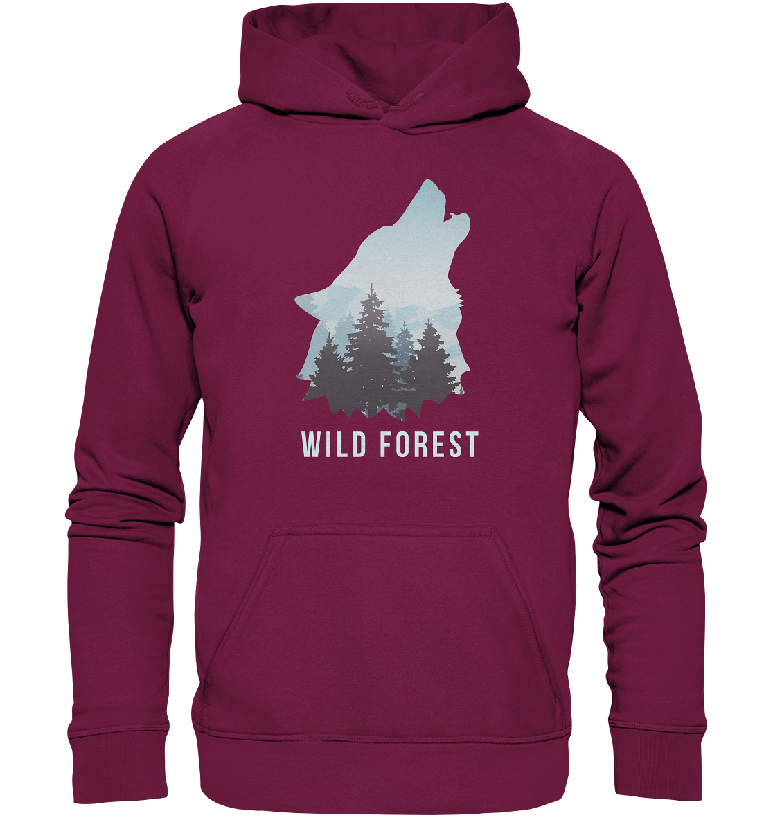 Wild Forest Wolf | Organic Hoodie