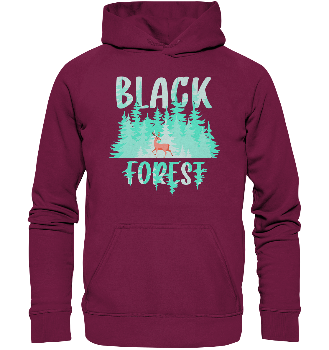 Black In The Forest | Organic Hoodie