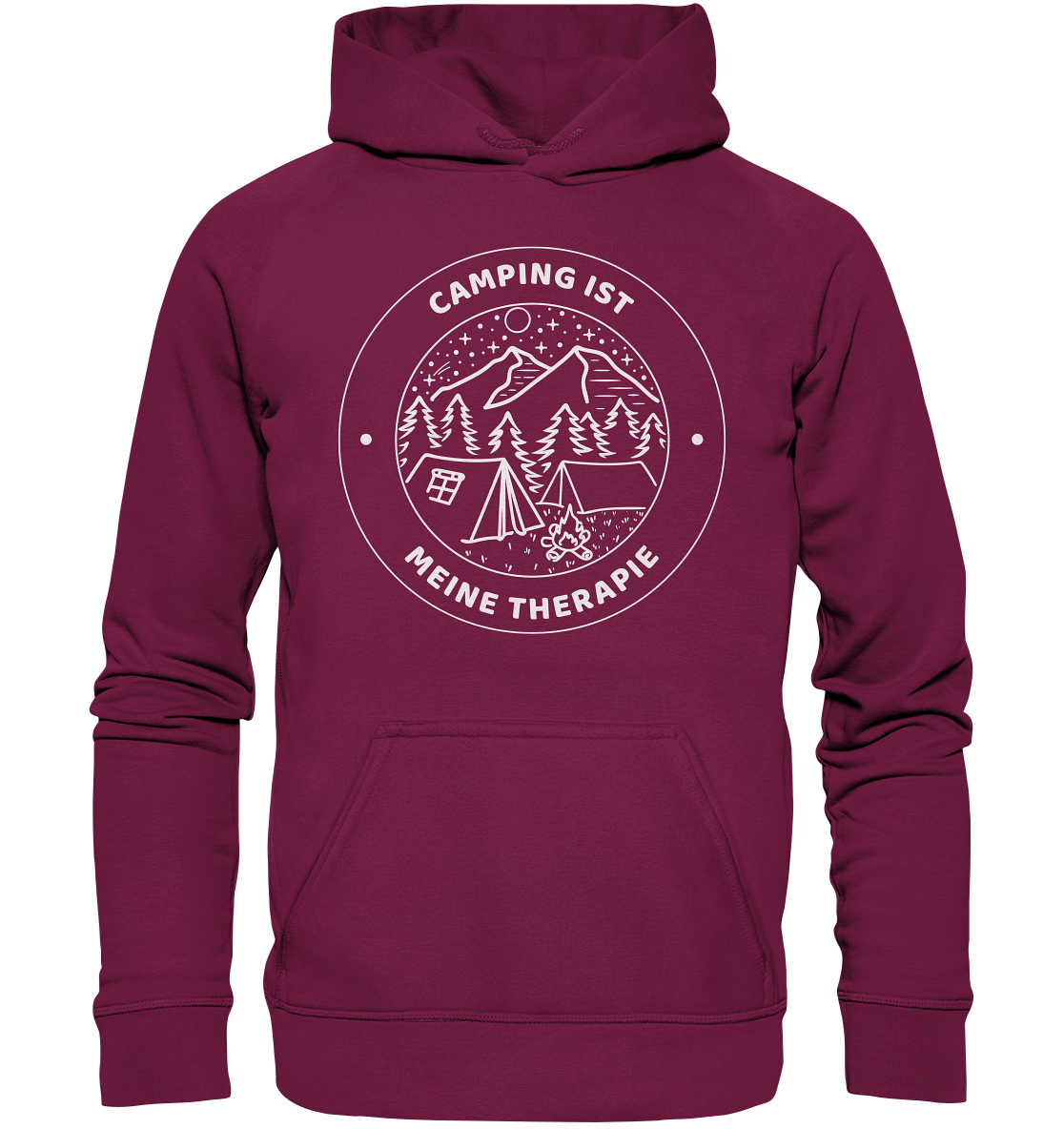 Camping ist meine Therapie | Organic Hoodie