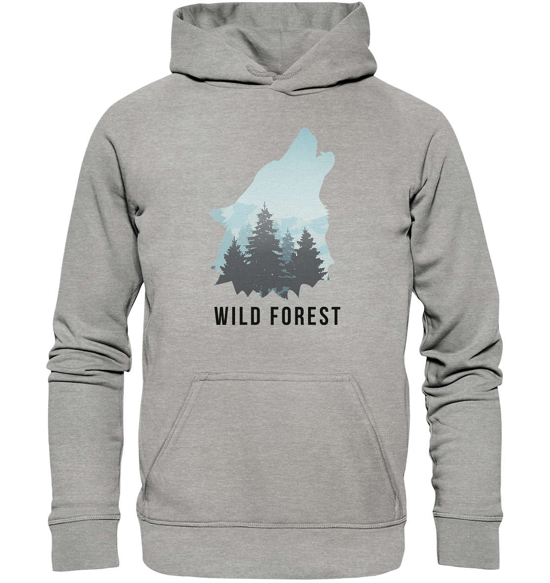 Wild Forest Wolf | Organic Hoodie