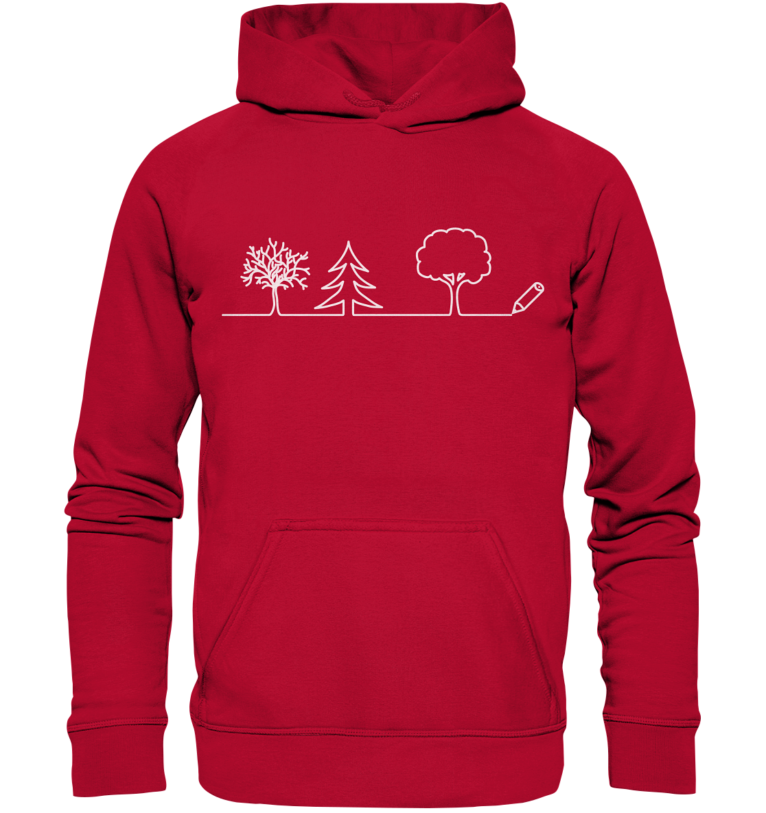 Bäume zeichnen | Organic Hoodie