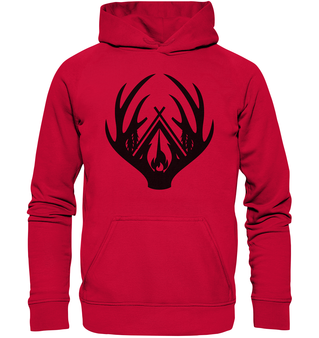 Camping Hirschgeweih | Premium Hoodie