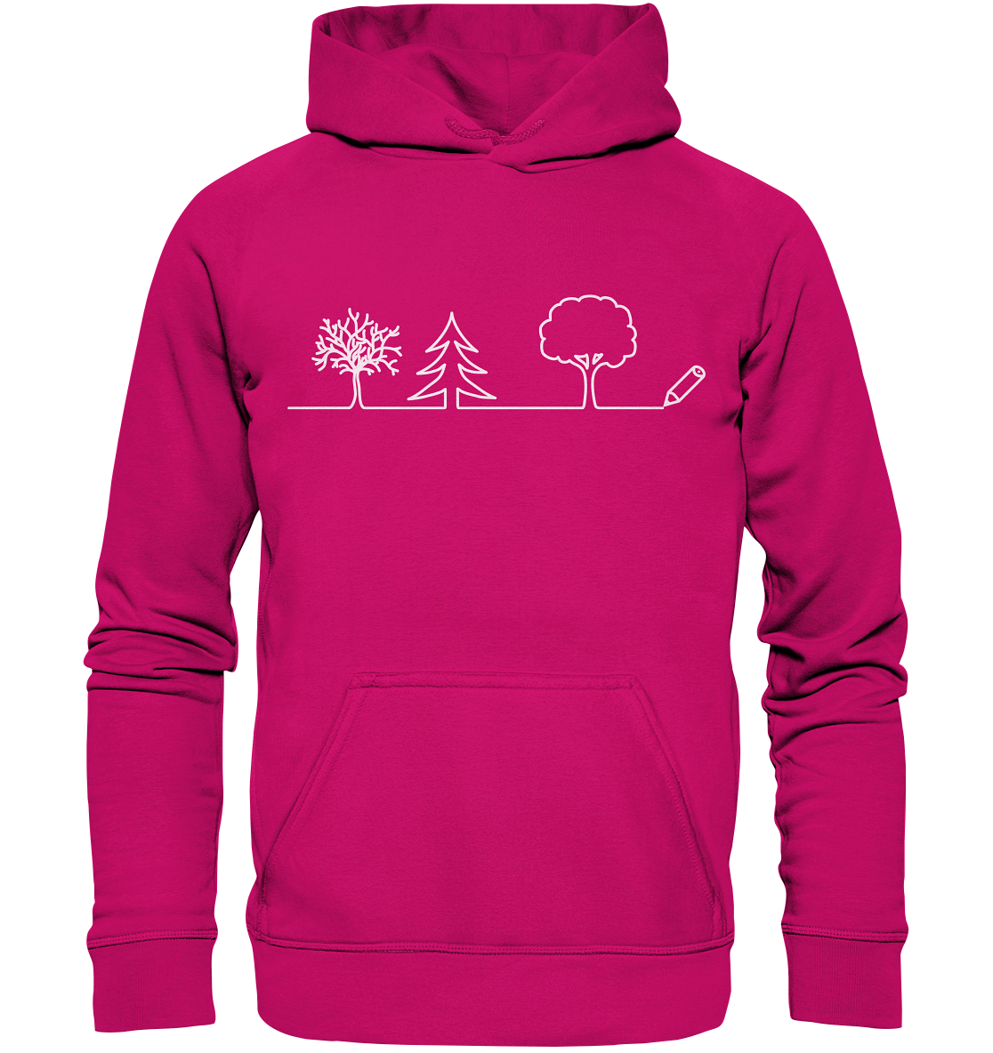 Bäume zeichnen | Organic Hoodie