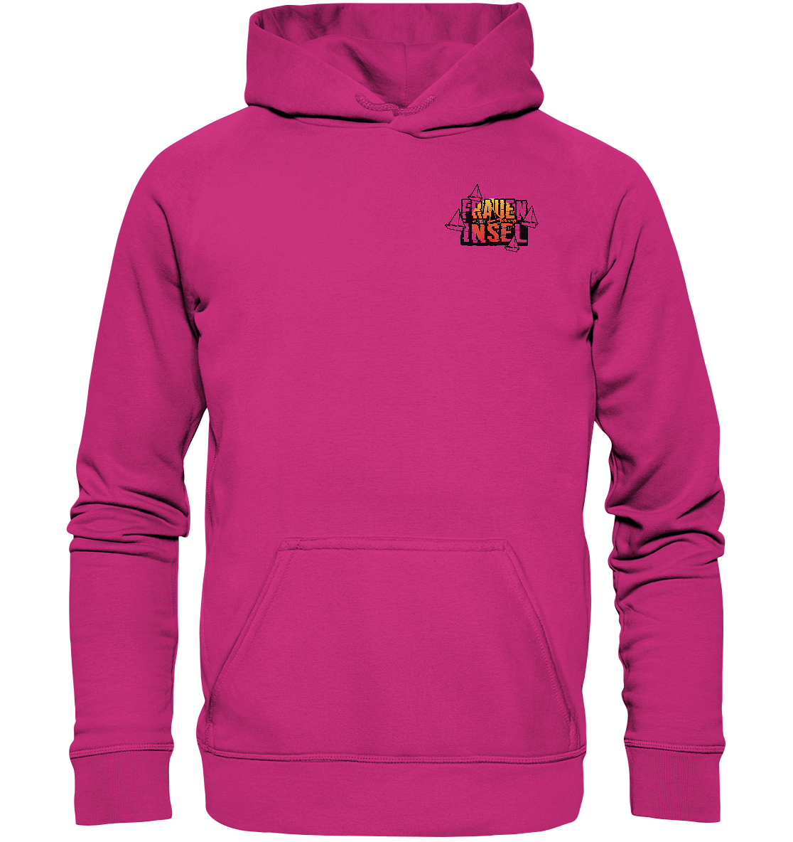 Fraueninsel Chiemsee | Organic Hoodie Front- & Rückendruck