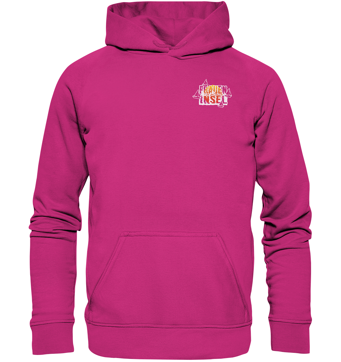 Fraueninsel Chiemsee | Organic Hoodie Front- & Rückendruck