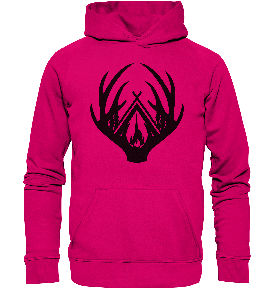 Camping Hirschgeweih | Premium Hoodie