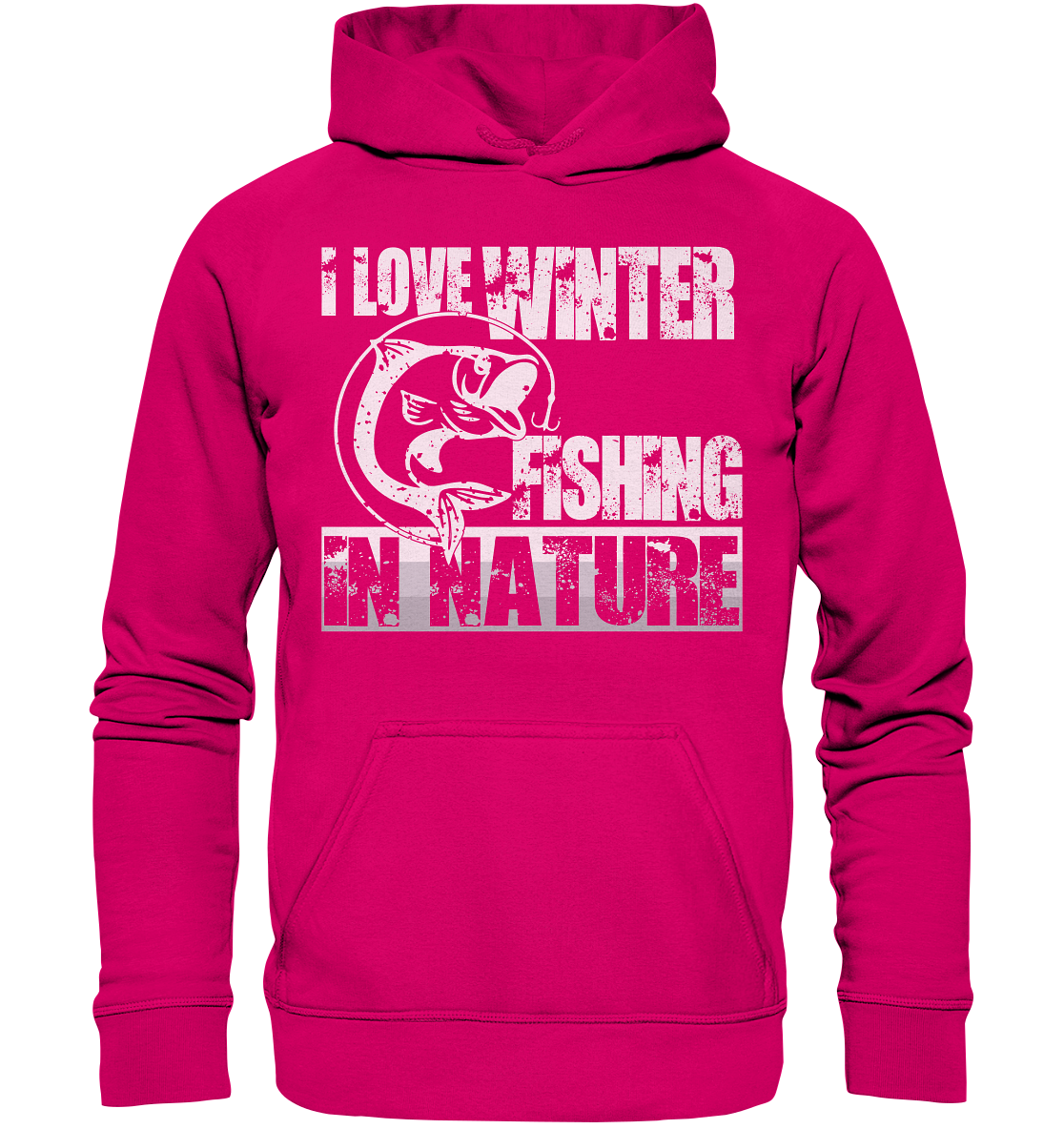 I Love Winter Fishing In Nature | Unisex Hoodie