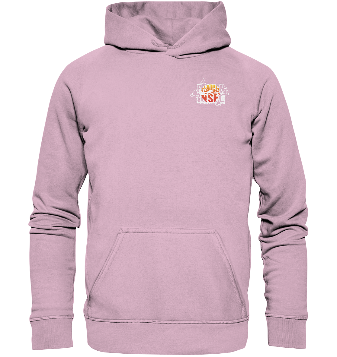 Fraueninsel Chiemsee | Organic Hoodie Front- & Rückendruck