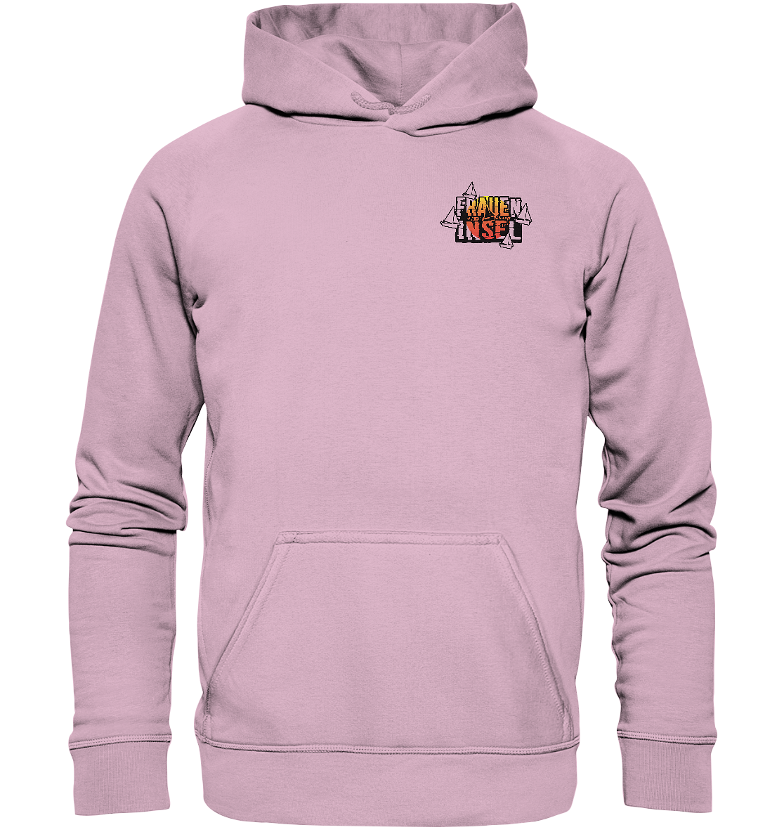 Fraueninsel Chiemsee | Organic Hoodie Front- & Rückendruck