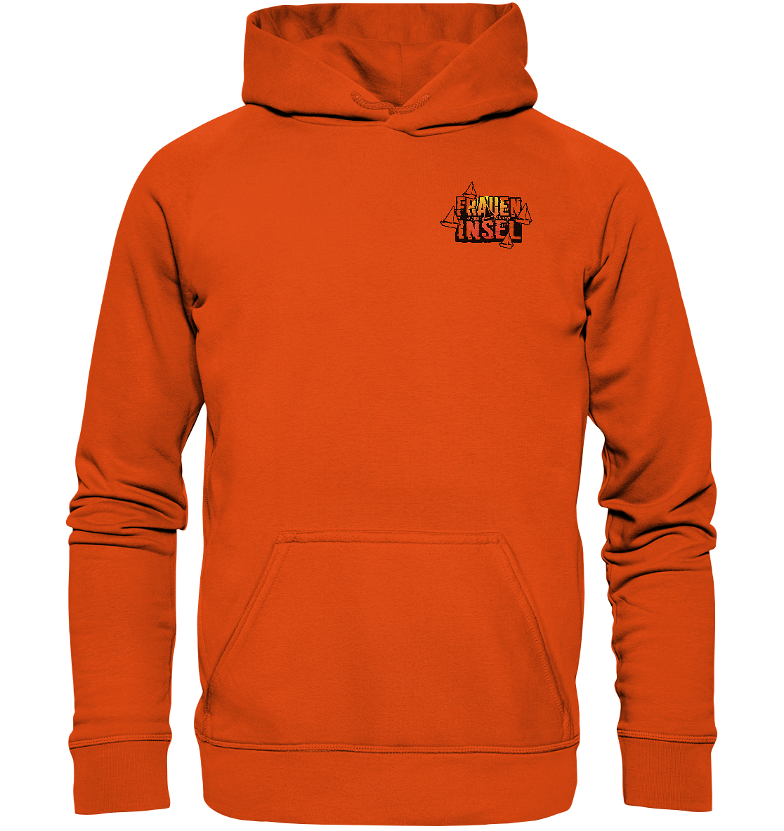 Fraueninsel Chiemsee | Organic Hoodie Front- & Rückendruck