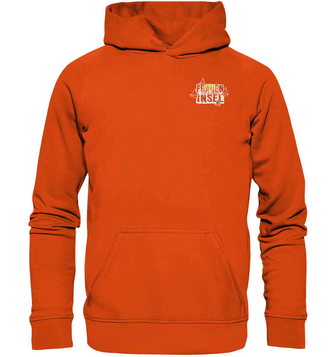 Fraueninsel Chiemsee | Organic Hoodie Front- & Rückendruck