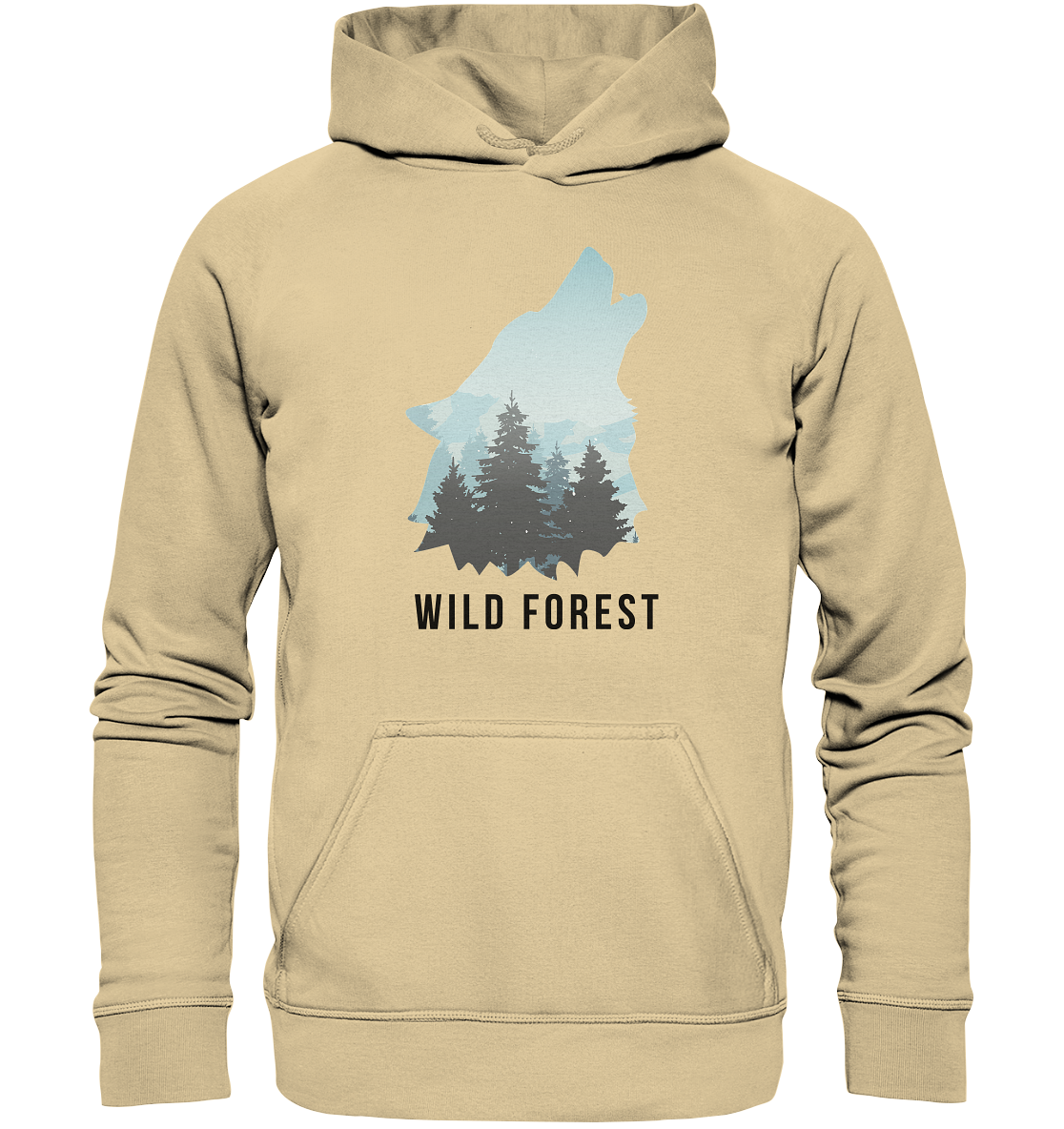 Wild Forest Wolf | Organic Hoodie
