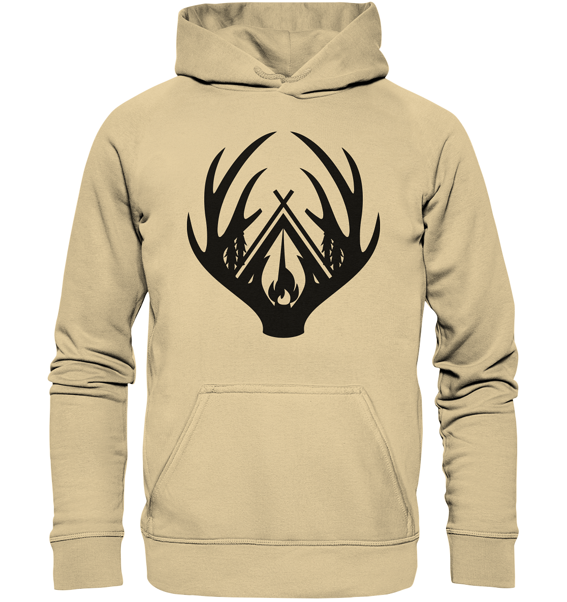 Camping Hirschgeweih | Premium Hoodie