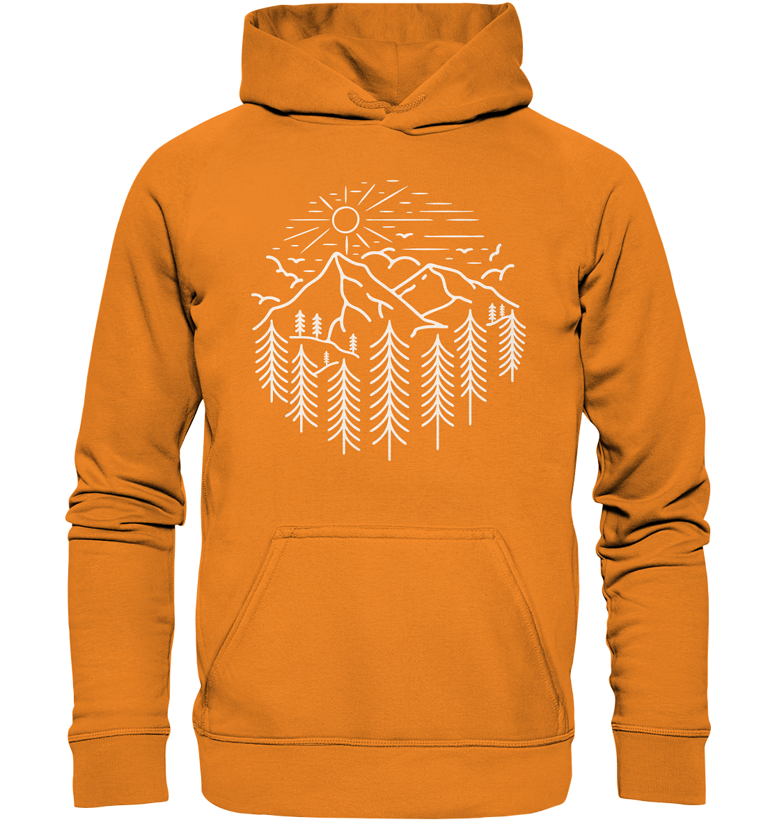 Berg Wald Sonne | Organic Hoodie