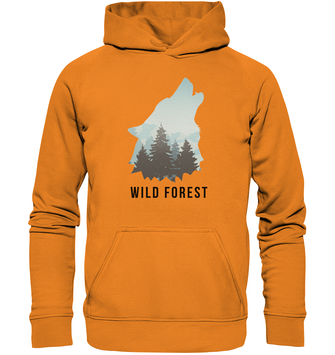 Wild Forest Wolf | Organic Hoodie