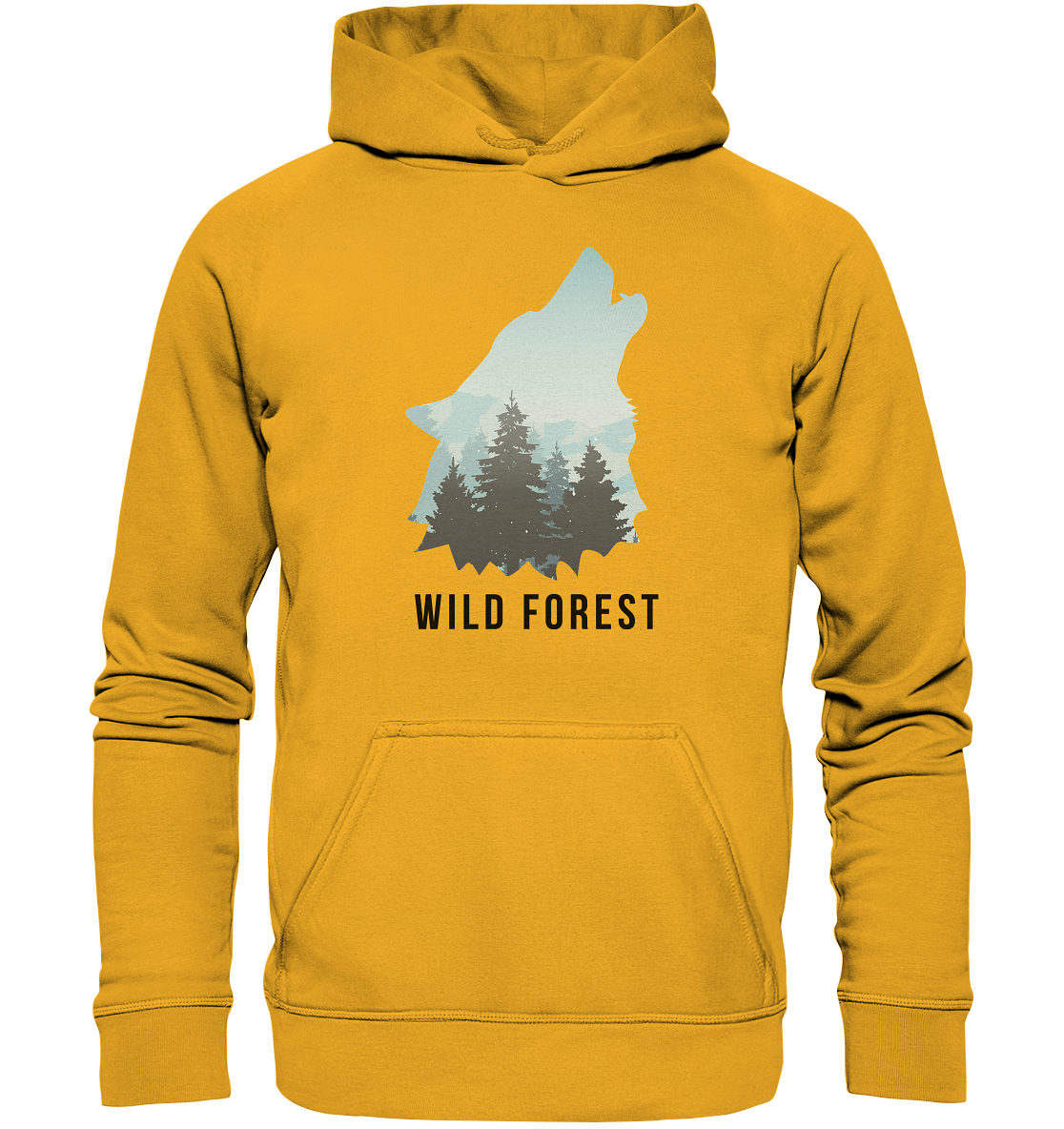 Wild Forest Wolf | Organic Hoodie