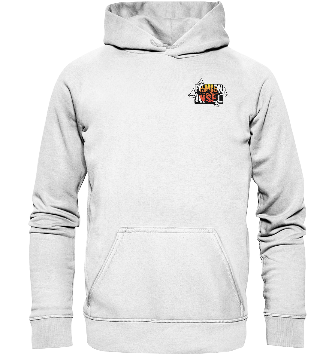 Fraueninsel Chiemsee | Organic Hoodie Front- & Rückendruck